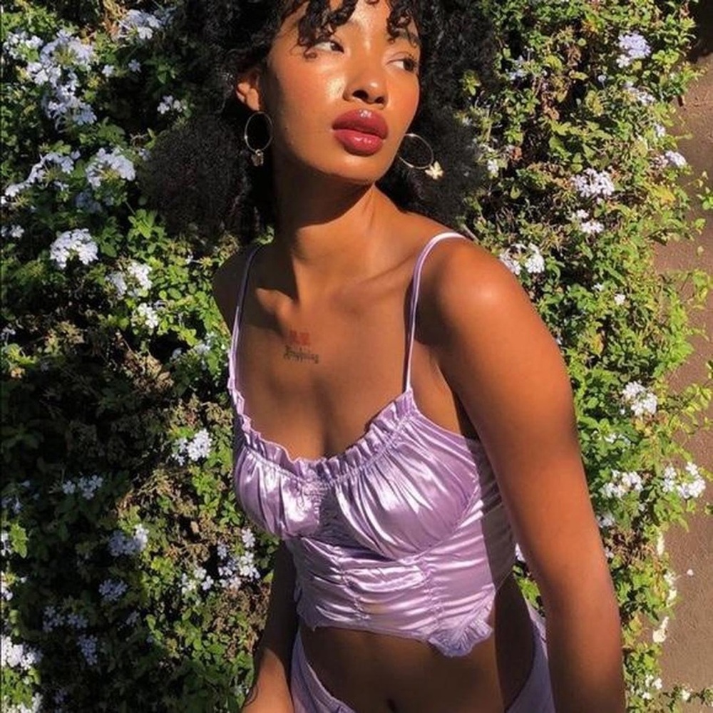Princess Polly Lavender Crop Top